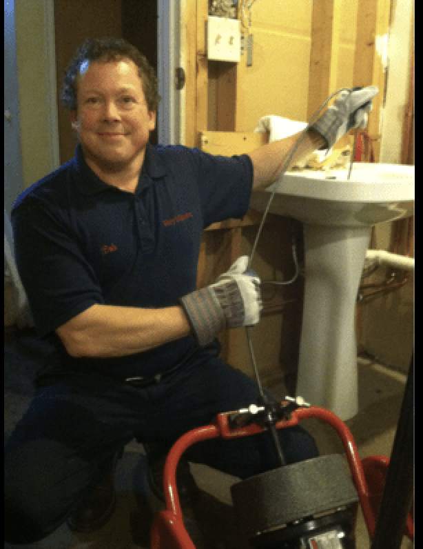 Roy's Rooter Owner at Work